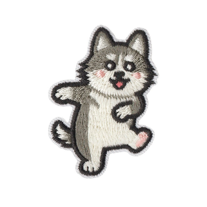 Wholesale Cute Dog Embroidery Patch Set 9Pcs Iron On DIY Backpack Jeans Decorative Applique For Gift And Resale