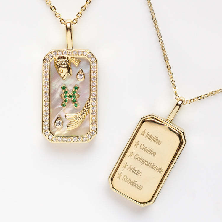 Wholesale Copper Electroplated 12 Zodiac Signs Necklace With Colorful Birthstone Zircon Pendant Laser Engraved Boutique Jewelry Gift