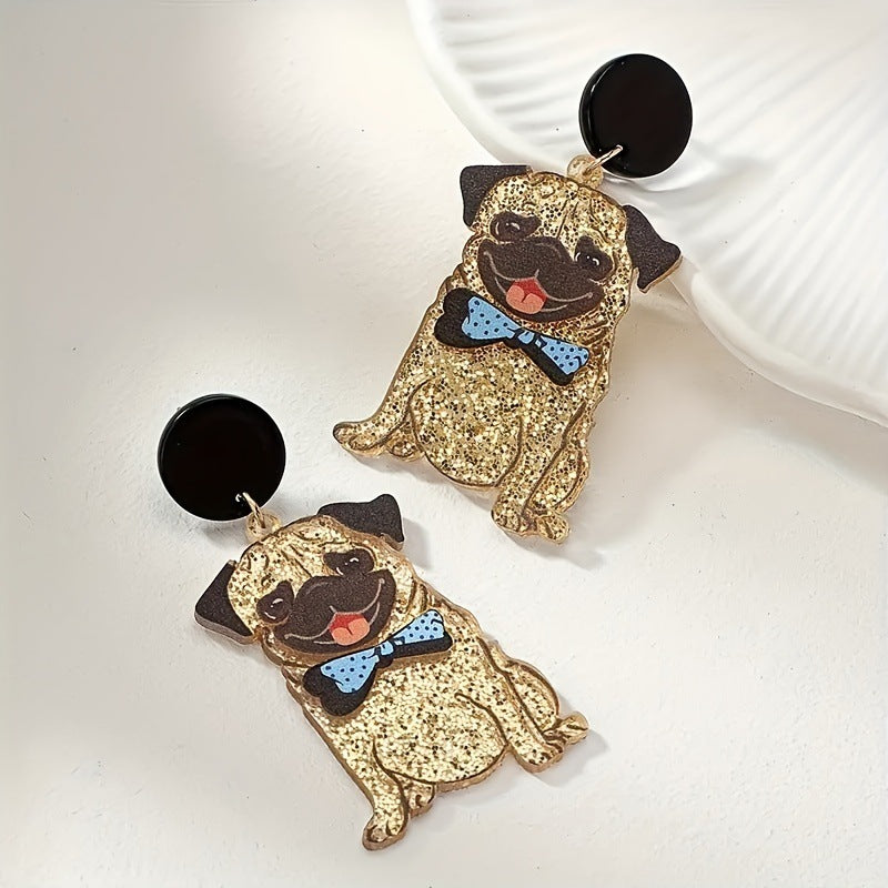 Wholesale Fashion Cute Dog Shape Acrylic Earrings