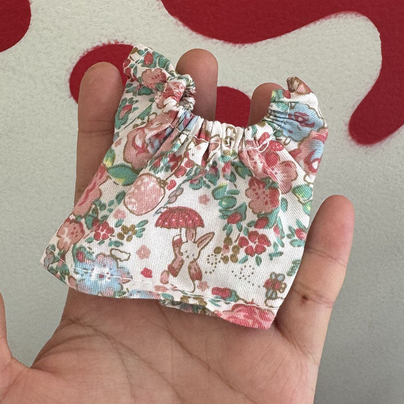 Wholesale Little Skirt  Can Wear Floral Dress 10cm Pendant Doll Clothes Accessories
