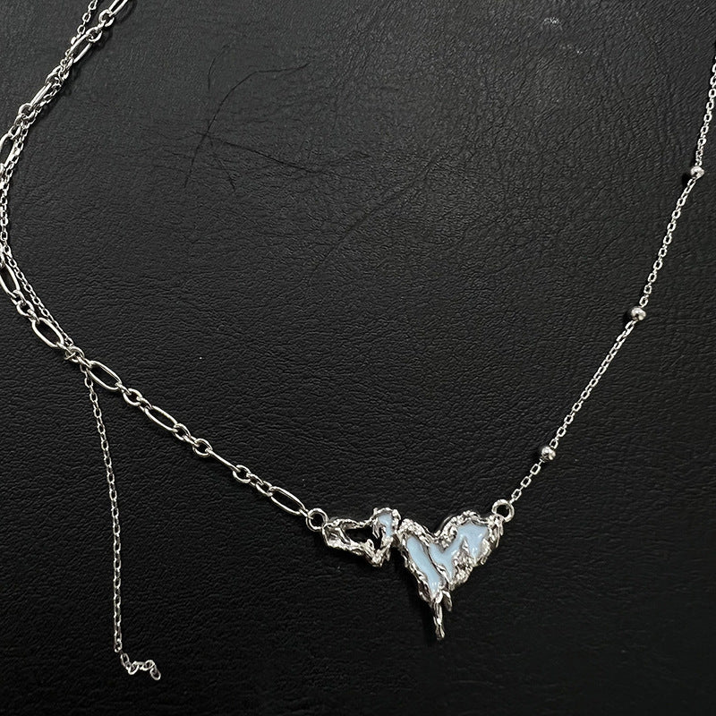 Wholesale Irregular Heart Sweet Cool Clavicle Necklaces