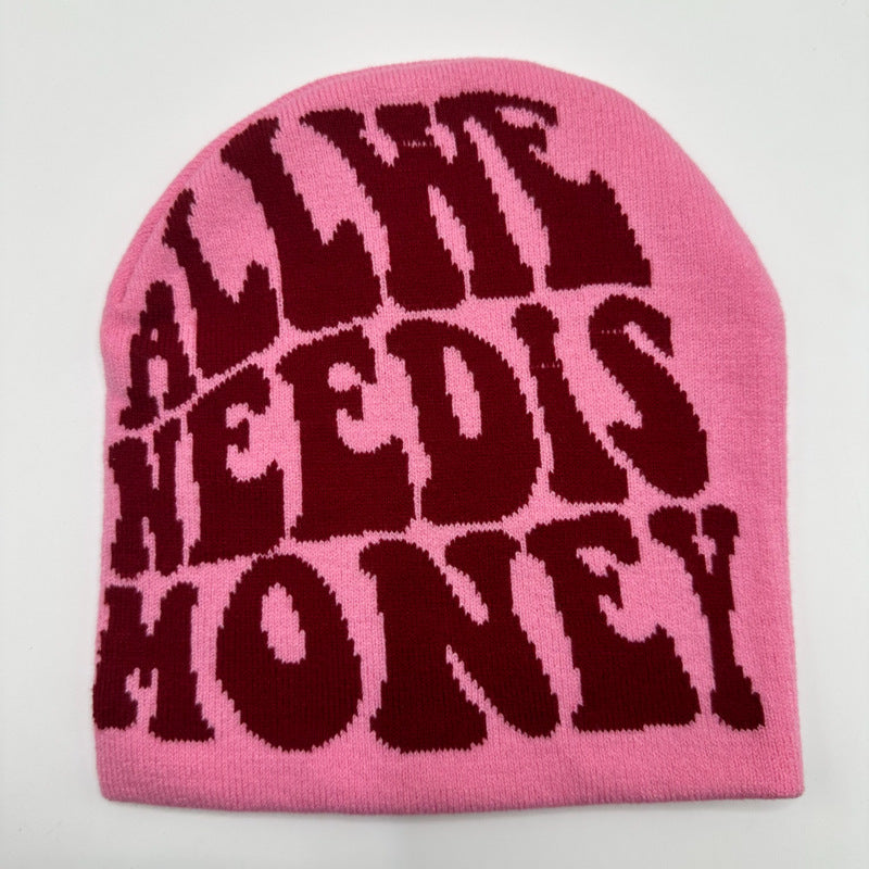 Wholesale Knitted Jacquard Hip-hop Letter Wool Hat