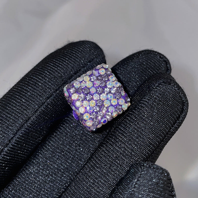 Wholesale Christmas Squares Colored Clay Beads