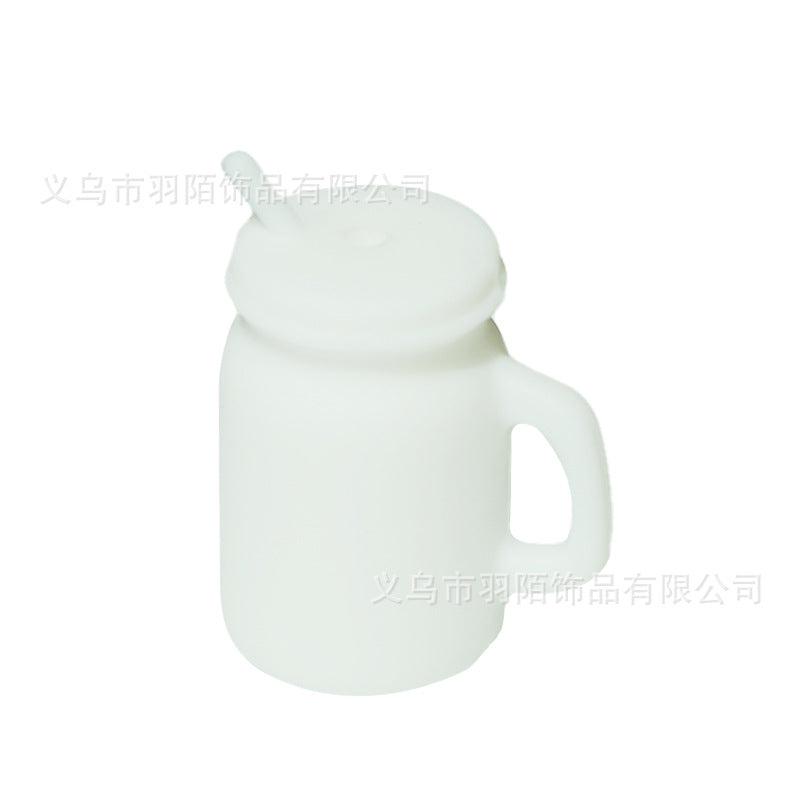 Wholesale 10PCS Water Cup Solid Color Silicone Beads