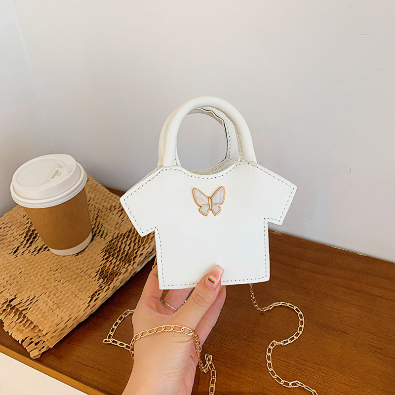 Wholesale PU Clothing Bags, Mini Children's Handbags, Candy Colored Single Shoulder Diagonal Cross Bags