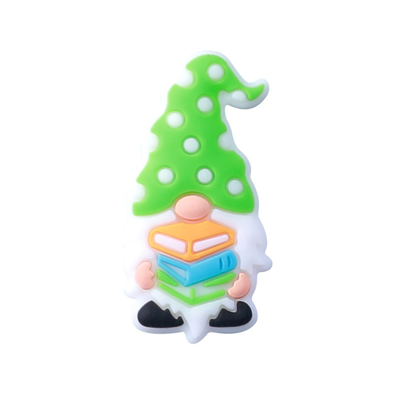 Wholesale 20pcs Cartoon Dwarf ABC Teacher Bead Pen Silicone Beads