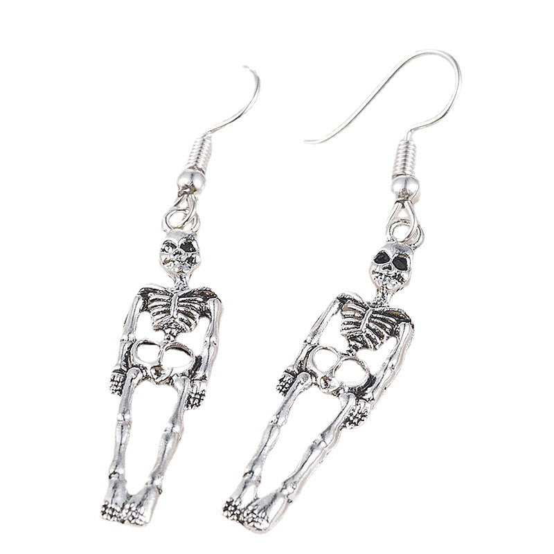 Wholesale Gothic Vintage Skeleton Pendant Earrings