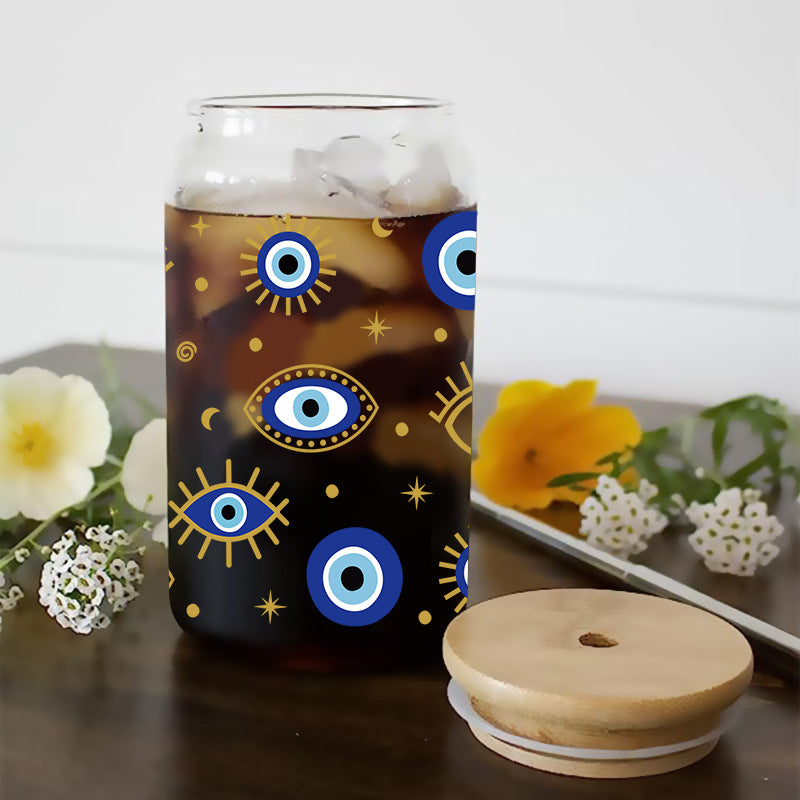 Wholesale  Little blue flower 16oz Cup UV DTF Wraps