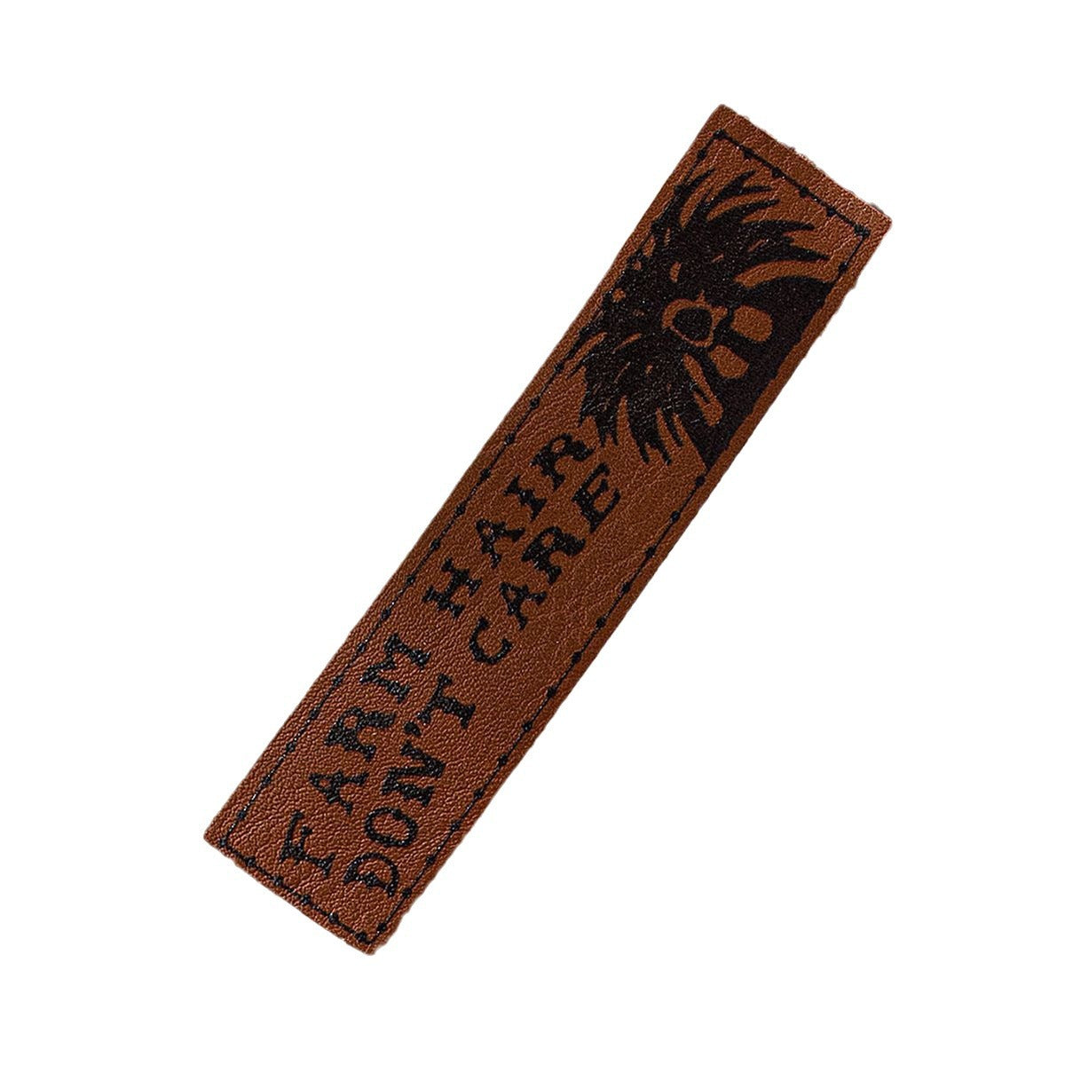 Wholesale leather western wind letter printing hairpin hair accessories hair clips