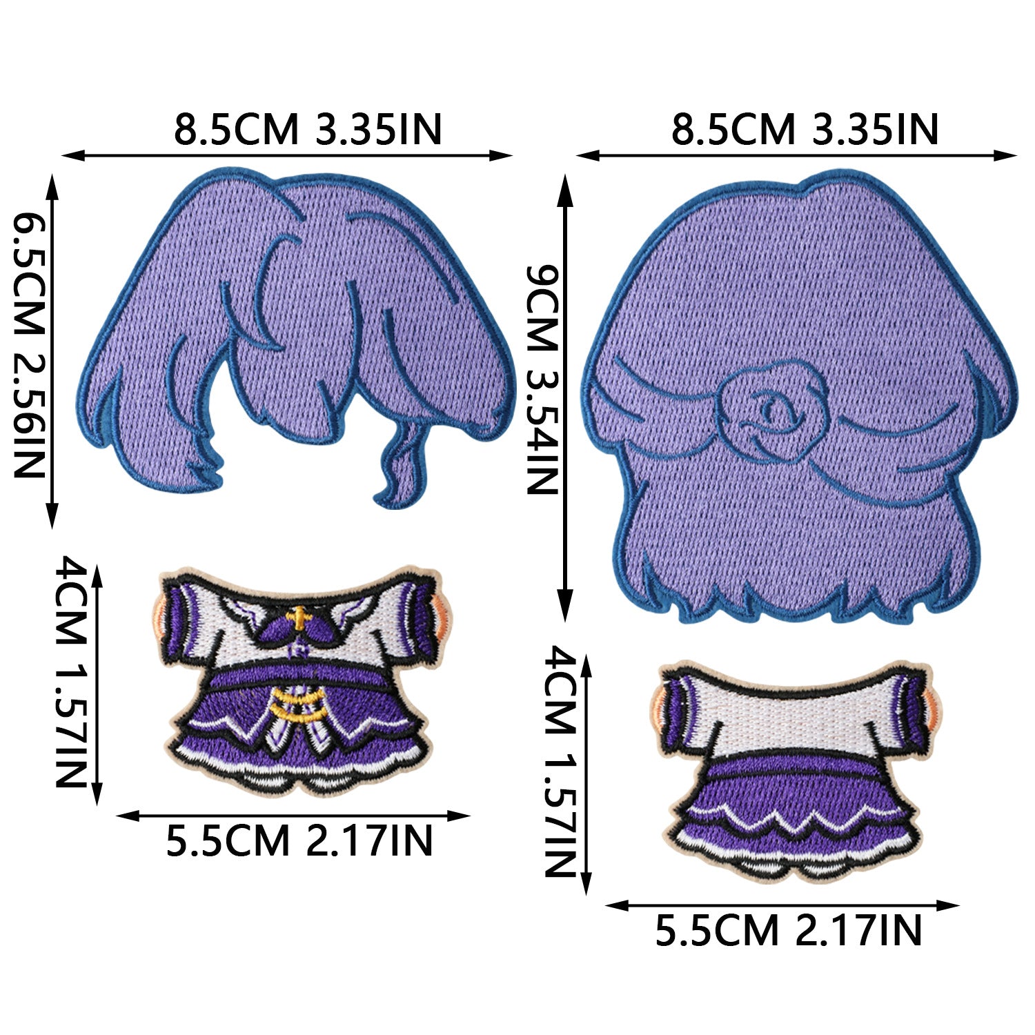 Wholesale 200 Sets Trendy Felt Doll DIY Embroidery Patch Kit For Clothing Decoration Boutique Craft Supply OLY Exclusive