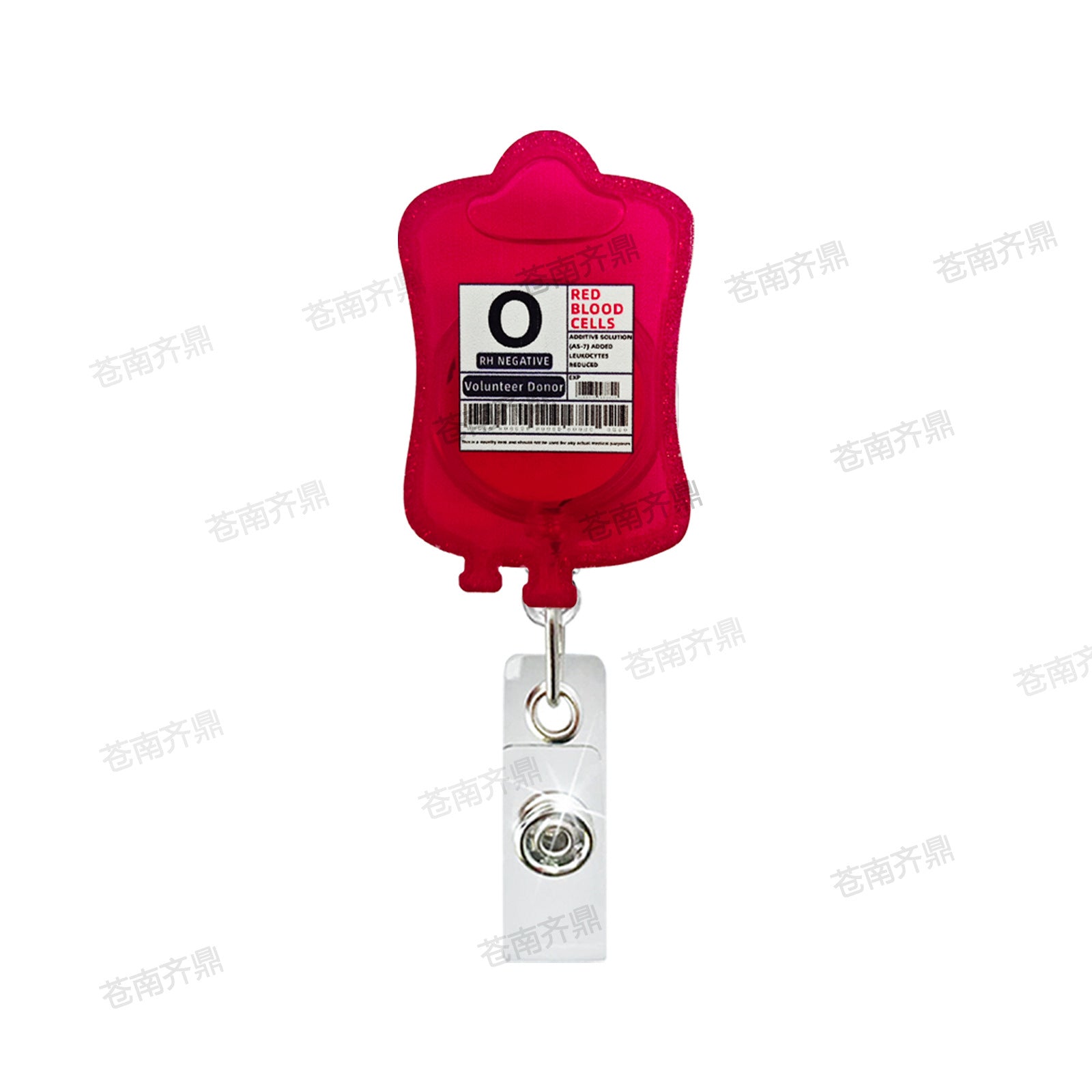 Wholesale Oil Medication bag medical acrylic badge reel retractable easy to pull