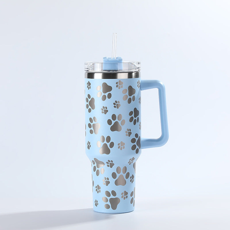 Wholesale Tumbler Ice Bullies Cup  Laser Cat Claw Vacuum Cup Straw Cup 40OZ Car Cup Ice Cup