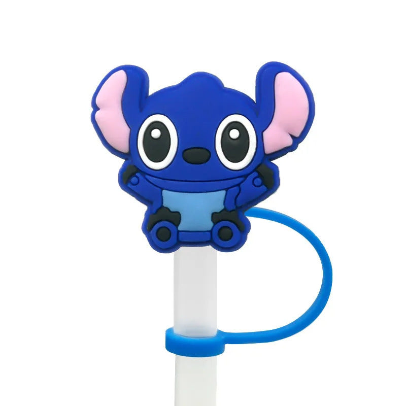 Wholesale Straw cap animation straw cartoon cover dust plug straw Straw Tube Cap OLY Exclusive