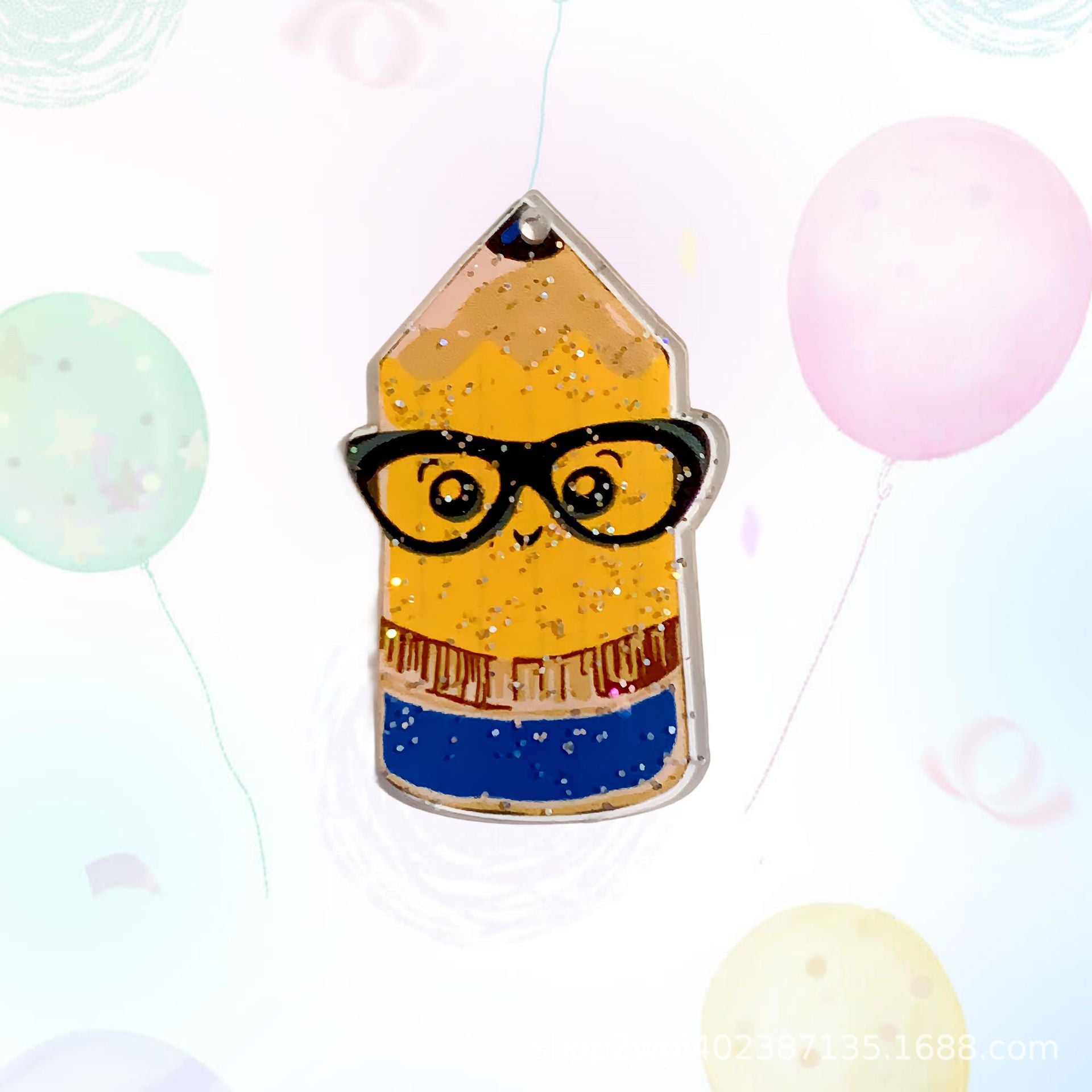 Wholesale 30pcs Acrylic Glitter Campus Style Graduation Season Accessories DIY Materials