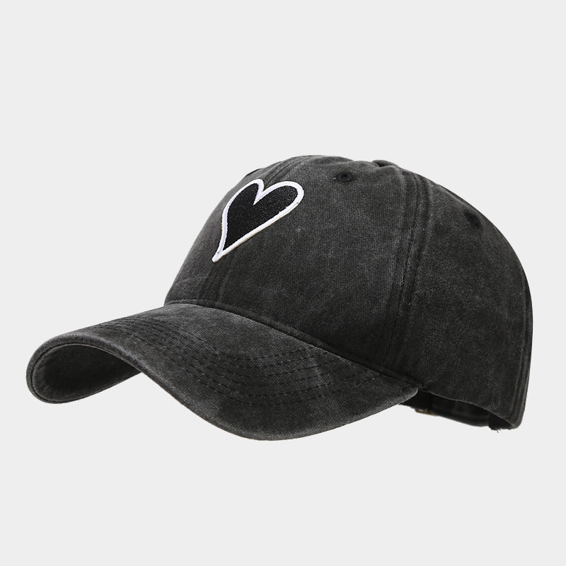 Wholesale Love Embroidery Label Washed Old Cotton Baseball Hat