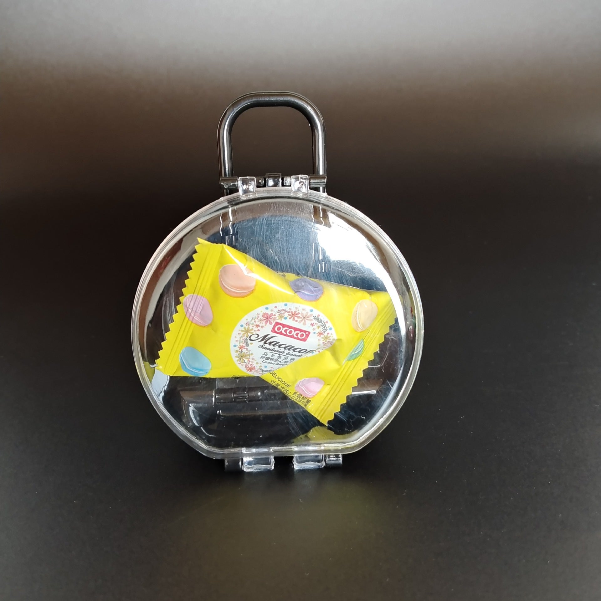 Wholesale 12pcs Christmas Candy Storage Mini Cute Round Trolley Case Plastic Packaging Desk Jewelry Box