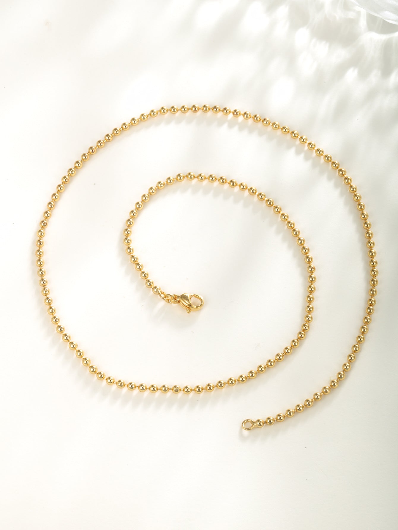 Wholesale 12pcs Copper Gold-plated Minimalist Alloy Chain Gold Fashionable Necklaces