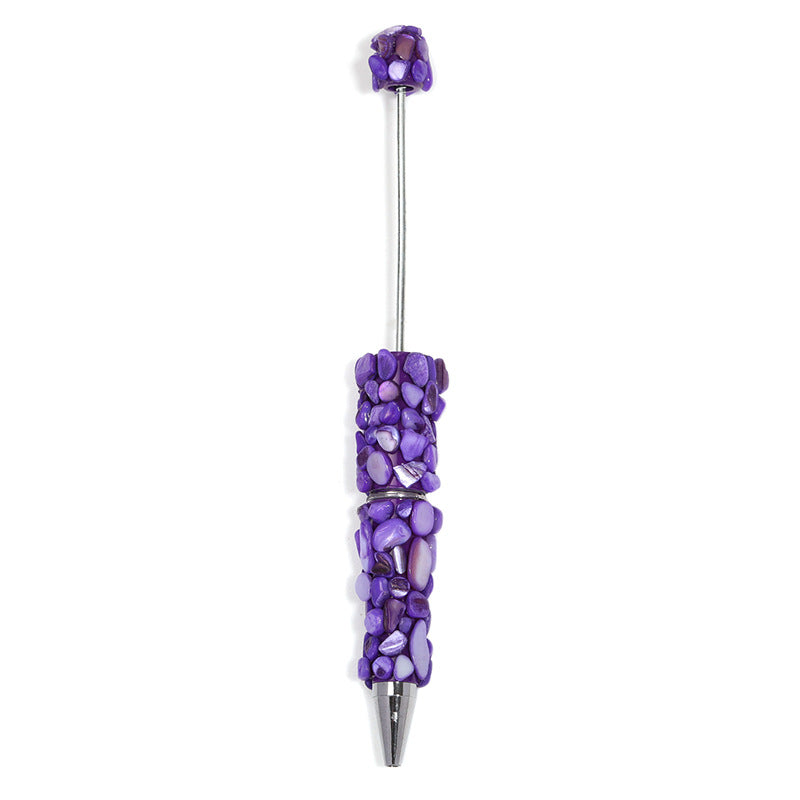 Wholesale 5pcs Colorful Shell Heavy Beaded Cute Pen DIY Creative