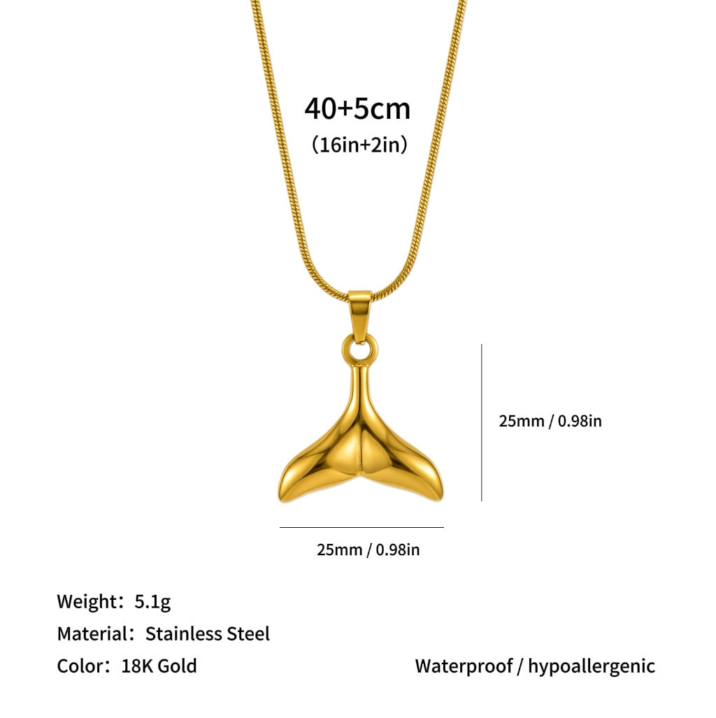 Wholesale Sun Starfish and Other Pendants Titanium Steel Necklace