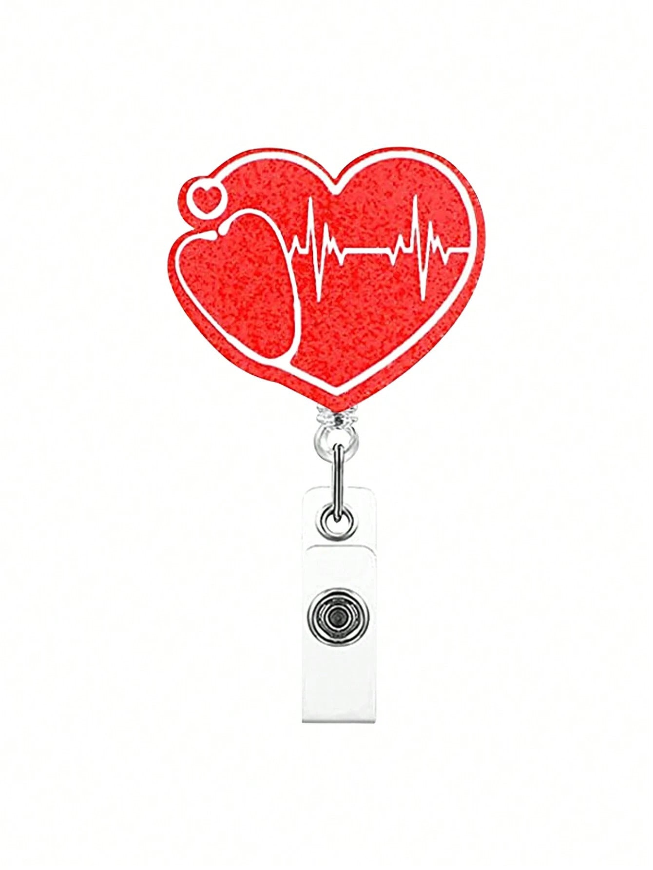 Wholesale Acrylic Love Clothes Syringe Mask Retractable Badge Scroll Keychain