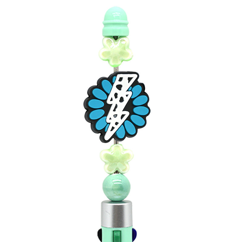 Wholesale Random 100pcs valentine' s day rotatable pen beads