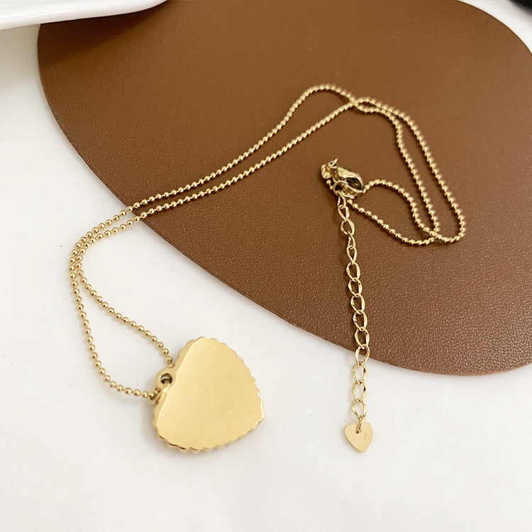 Collares de perlas de agua dulce de circón de acero titanio al por mayor