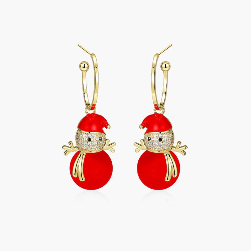 Wholesale Christmas Collection Asymmetrical Earrings