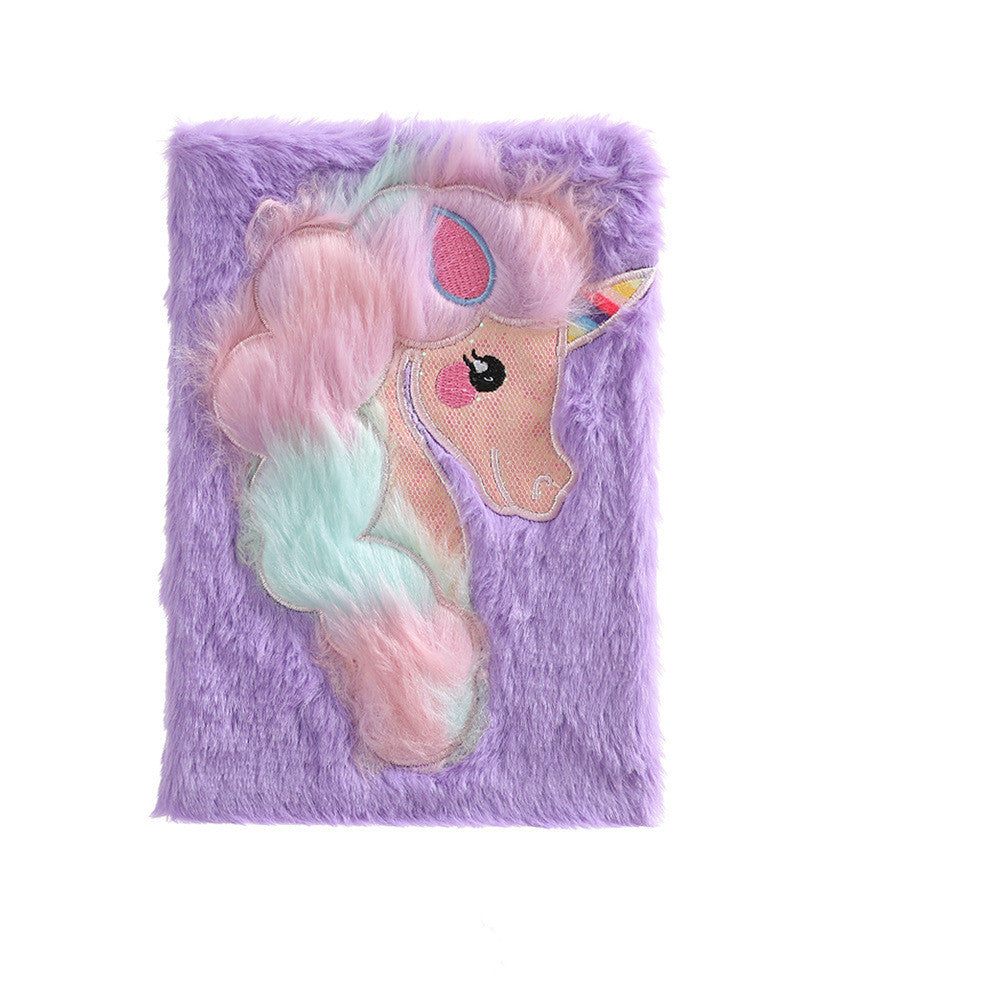 Wholesale Cartoon Unicorn Plush A5 Student Line Notebook