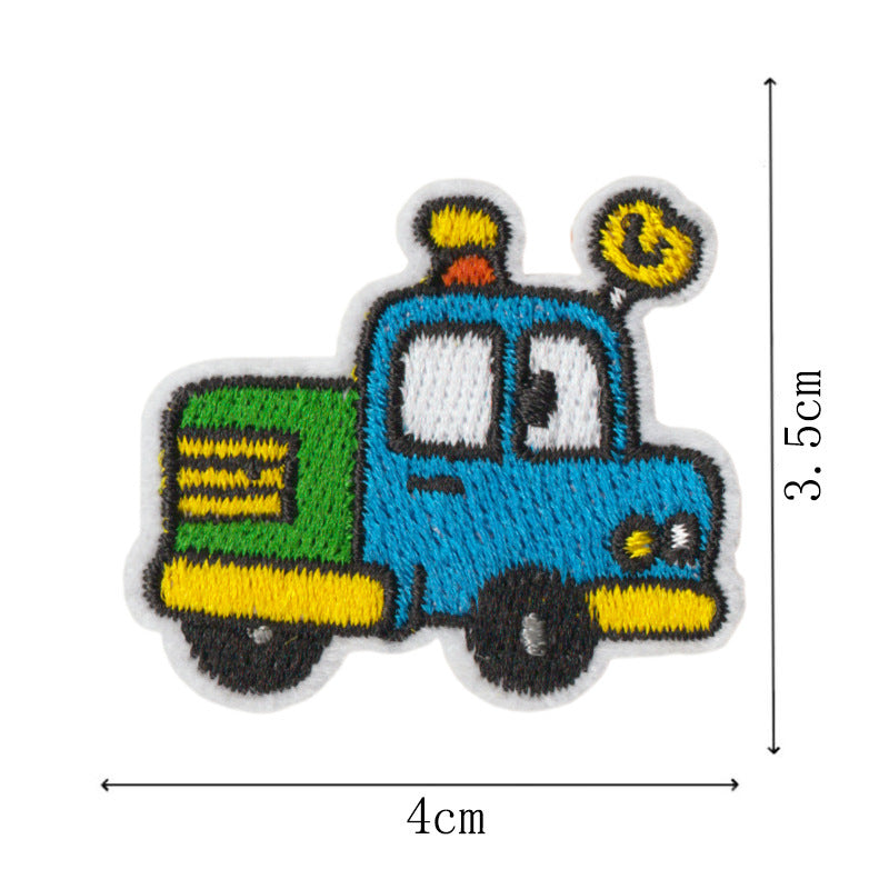 Wholesale 9 Piece Embroidered Car Traffic Light Patch Set Iron On Sew On Applique For Clothing Towels Bags DIY Craft Supply