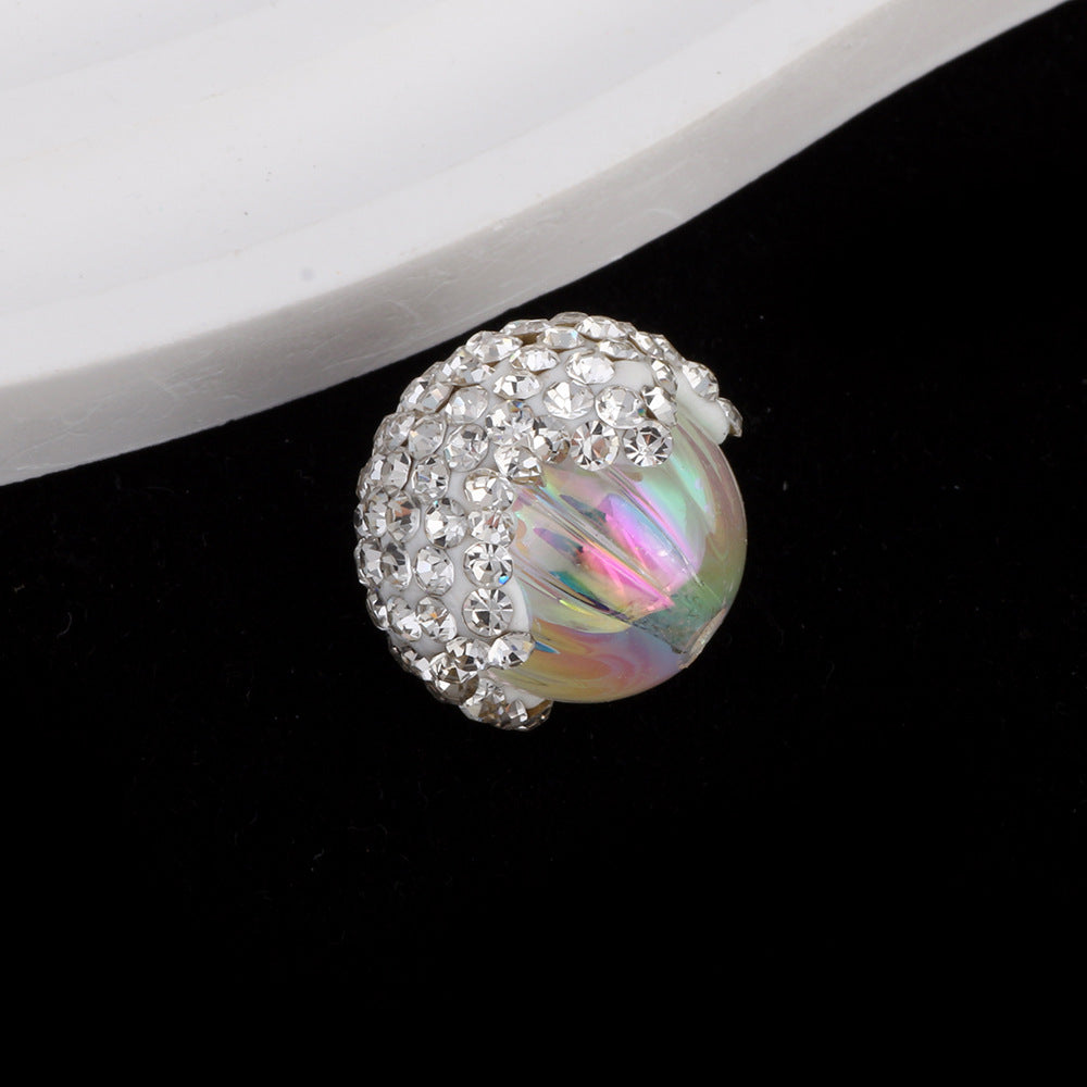 Wholesale 6pcs Acrylic Pine Cone Balls with Pen Soft Clay Straight Hole Beads DIY Accessories