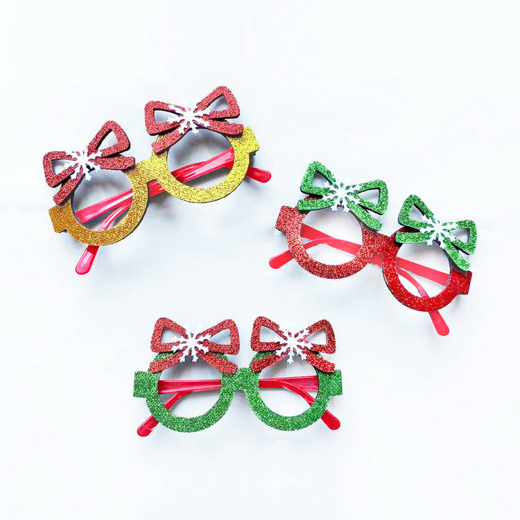 Wholesale New Christmas Decoration for Adults Kids Toys Gifts for The Elderly Snowman Antlers Creative Glasses