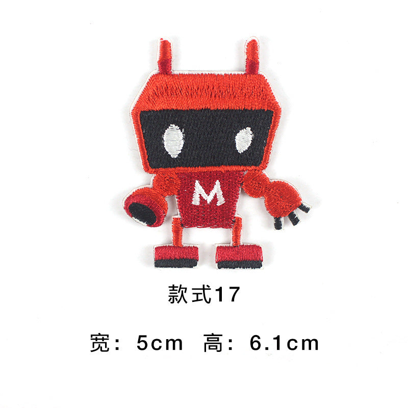 Wholesale Modern Astronaut Planet Embroidered Patch Self Adhesive Cloth Decorative Patch For Clothing Shoes And Bags Fashion Accessory