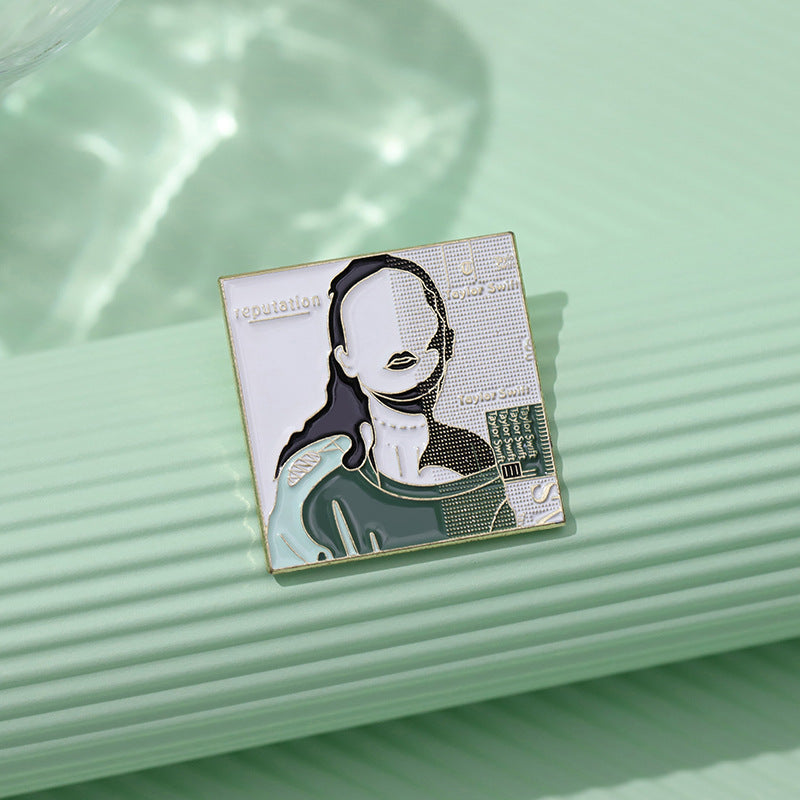 Wholesale Music Album Cover Enamel Metal Badge Brooch