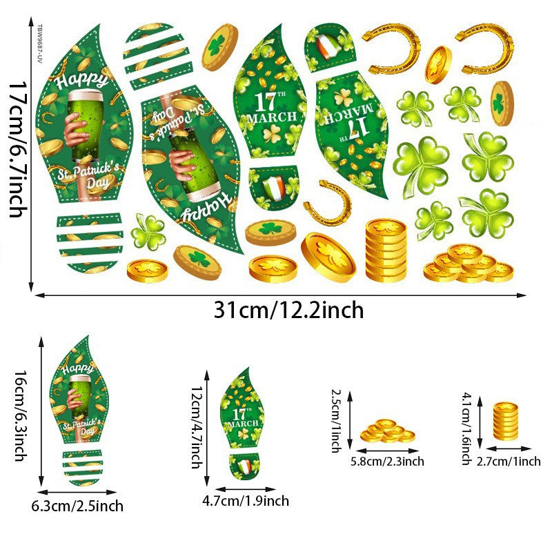 Wholesale St. Patrick's Day Window Stickers Decoration