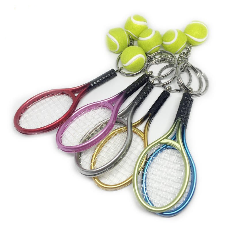 Wholesale Imitation Tennis Racket Keychain