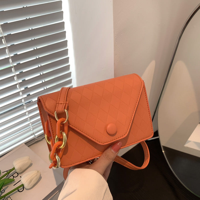 Wholesale PU Candy Color Shoulder Diamond Bag