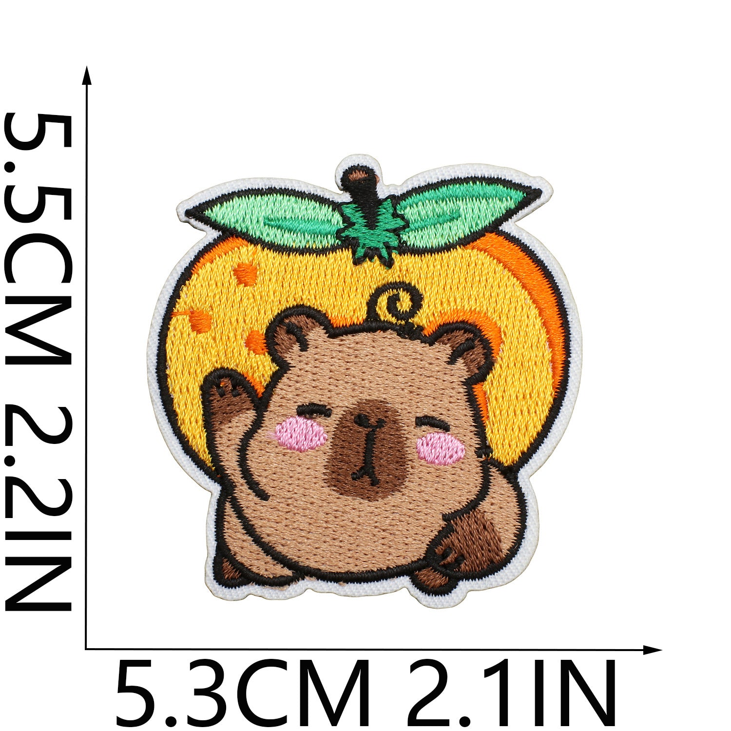 Wholesale Cartoon Capybara Embroidered Patch Decorative Accent For Clothing Stylish Gift For Boutique Resale