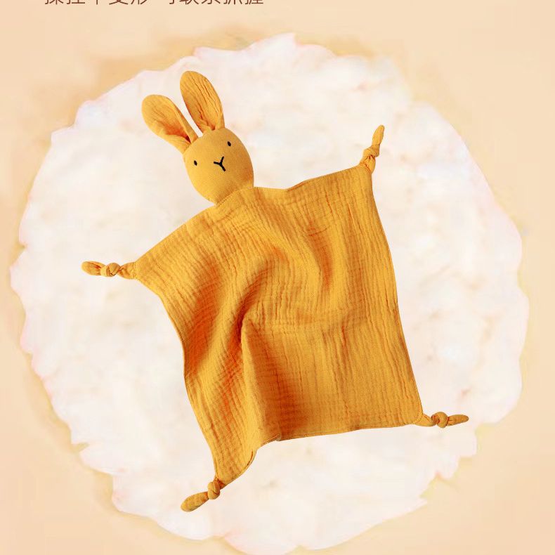 Wholesale Baby Antennae Cotton Gauze Antennae Baby Sleeping Doll Rabbit Handkerchief Pacifying