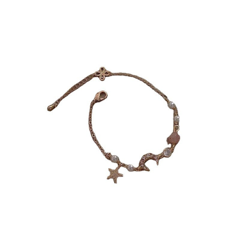 Wholesale Sun Moon Star Pearl Bracelet
