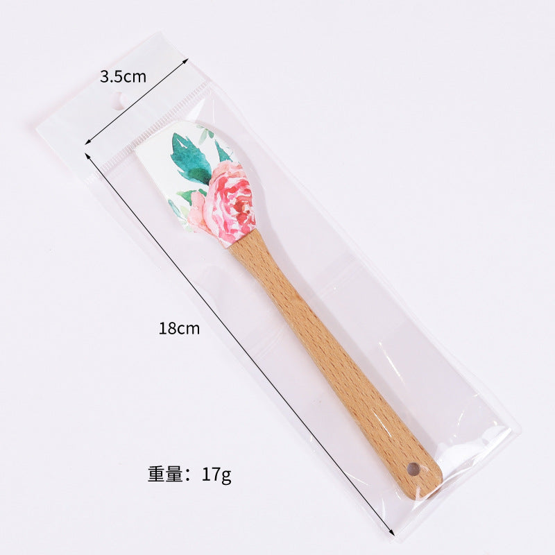 Wholesale Small silicone split cream scraper baking tool