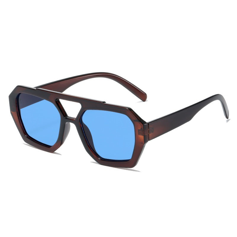 Wholesale Square Double Beam PC Sunglasses
