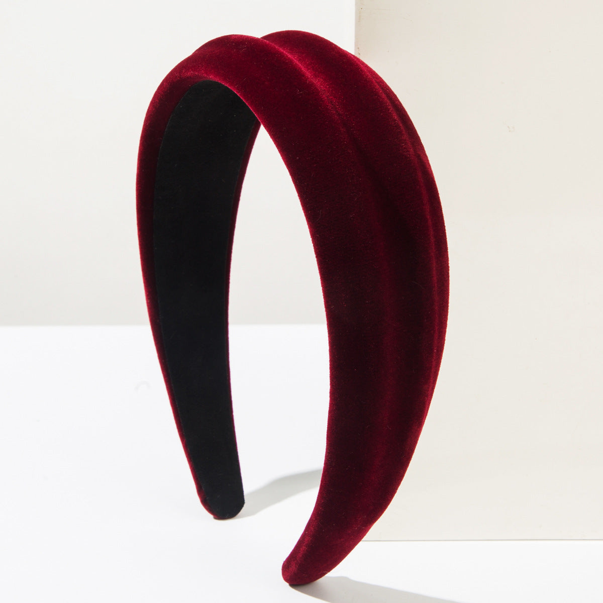Wholesale Concave and convex velvet headband with simple wide brim hair accessories