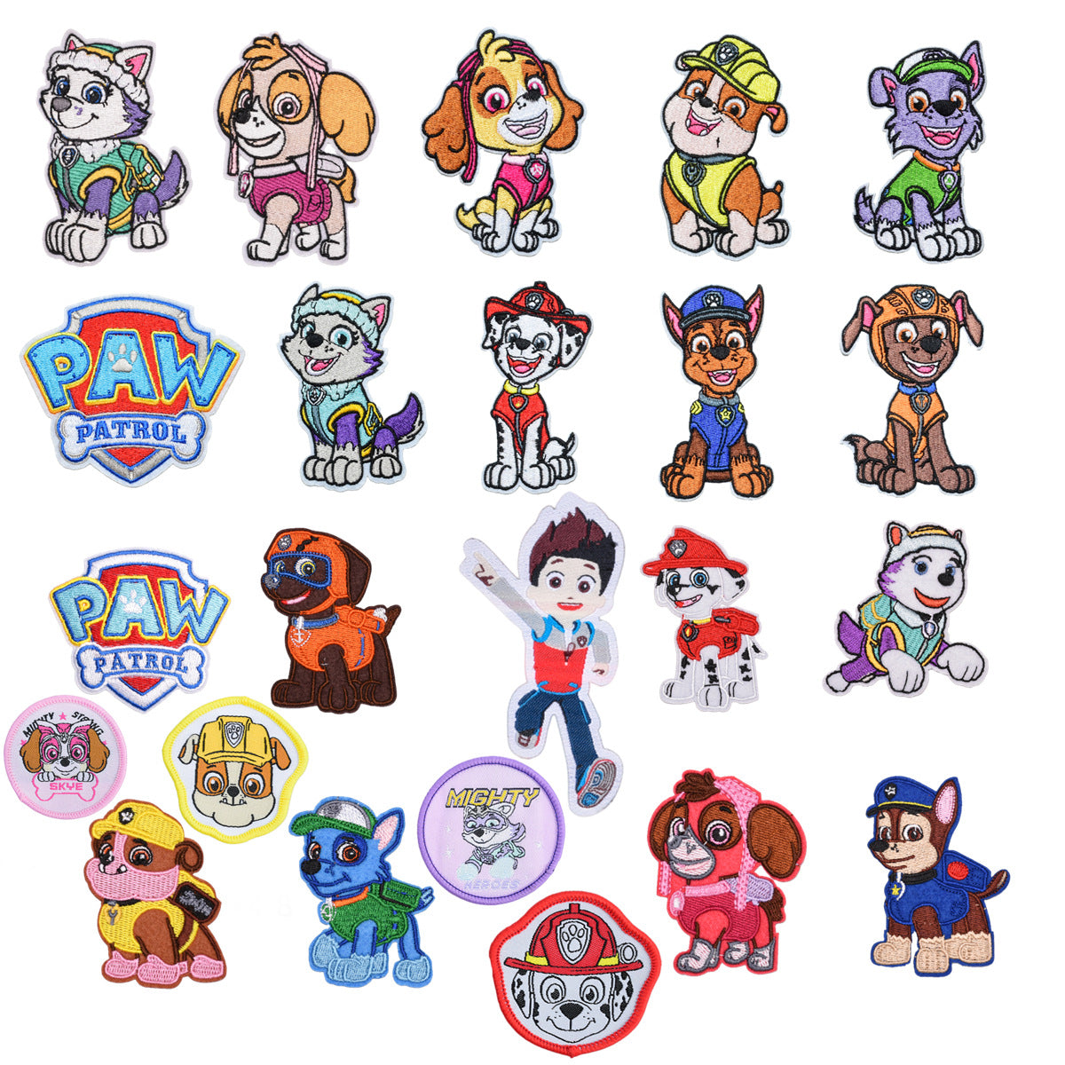 Wholesale Cute Puppy Embroidery Patches 23 Styles Cartoon Cloth Patch Set For Clothing Bags Towels Kids DIY Repair Decor Chic Fashion Accessory