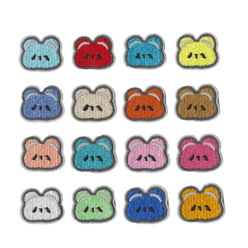 Wholesale Polyester Cotton Animal Embroidery Patches Cute Panda Dog Rabbit Designs For Kids Clothing DIY Craft Supply