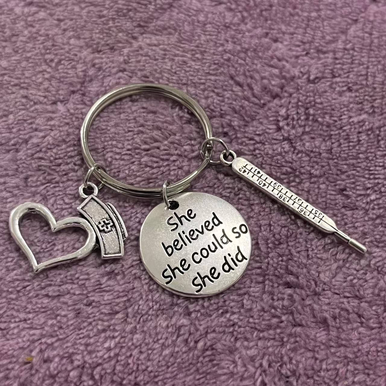 Wholesale Stethoscope Syringe Syringe Medical Staff Medical Equipment Keychain