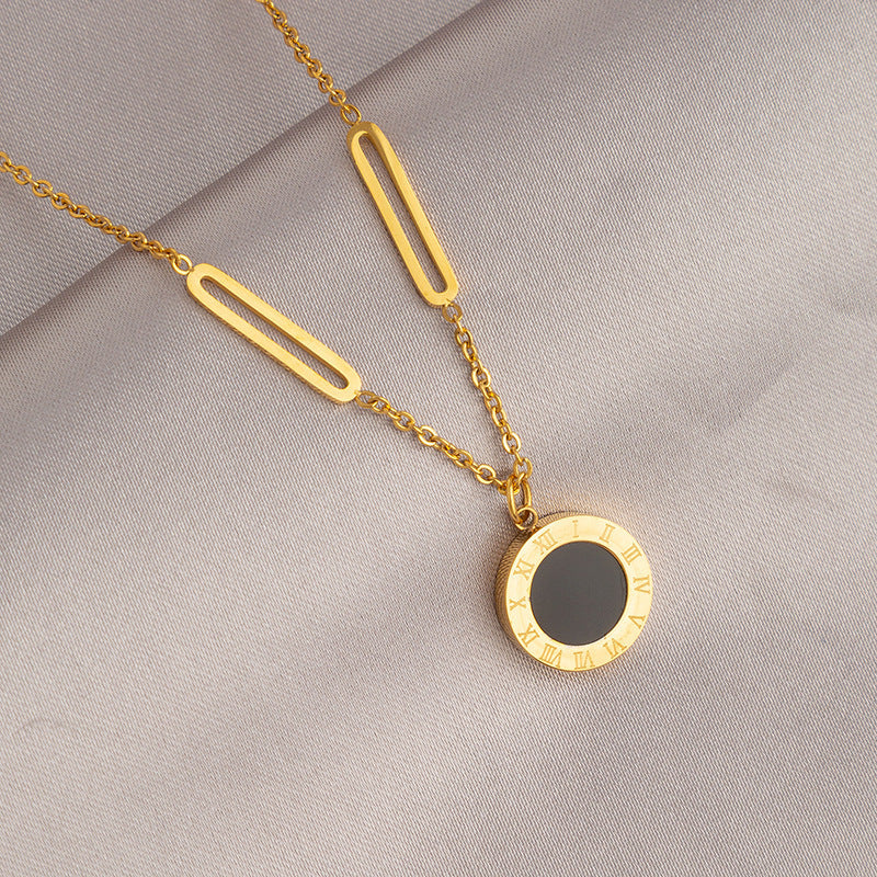 Wholesale Gold Titanium Steel Necklace for Women,  Non-Fading