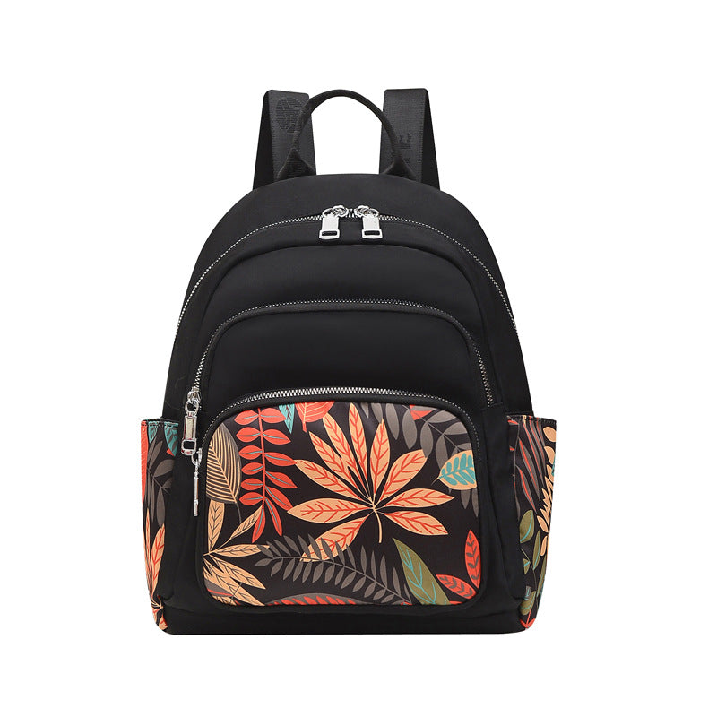 Wholesale Nylon Ethnic Wind Leaf Elephant Lightweight Backpack