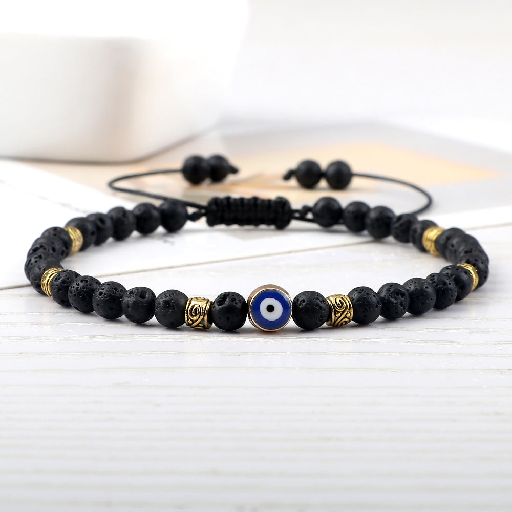 Wholesale Vintage Devil' s Eye Bead Weaving Bracelet