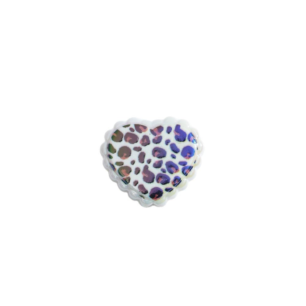 Wholesale 10pcs Love leopard lace perforated beads for DIY bead