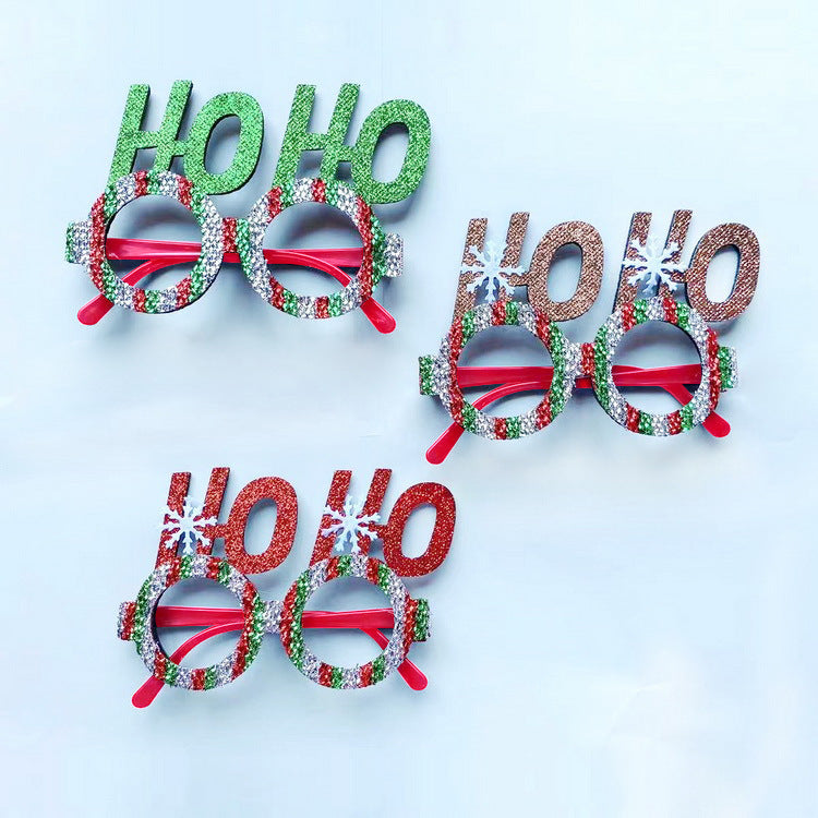 Wholesale New Christmas Decoration for Adults Kids Toys Gifts for The Elderly Snowman Antlers Creative Glasses